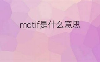 motif什么意思,motif中文翻译,motif用法及例句,motif怎么读