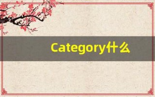 Category什么意思,Category用法,Category的发音,Category翻译