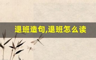 退班造句,退班怎么读,退班的意思,退班的组词