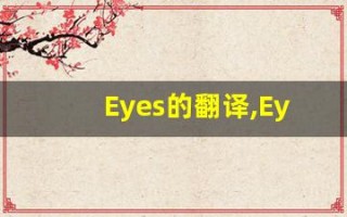 Eyes的翻译,Eyes怎么读,Eyes造句及用法