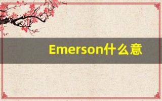 Emerson什么意思,Emerson用法,Emerson的发音,Emerson翻译