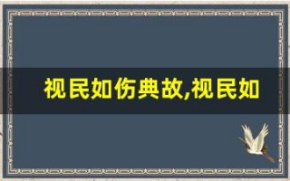 视民如伤典故,视民如伤故事,视民如伤是什么意思