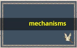 mechanisms什么意思,mechanisms用法,mechanisms造句