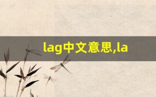 lag中文意思,lag中文翻译,lag用法及例句,lag语法
