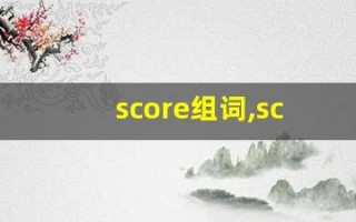 score组词,score中文翻译,score造句,score的发音
