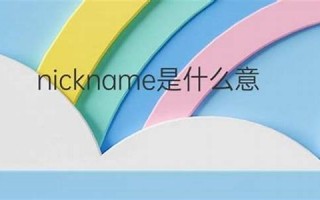 nickname什么意思,nickname中文翻译,nickname用法及例句,nickname怎么读