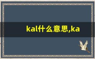 kal什么意思,kal造句用法,kal的发音,kal中文翻译