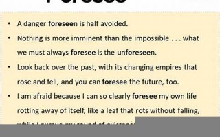 foresee怎么读,foresee中文翻译,foresee什么意思,foresee用法及例句