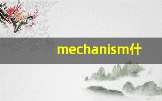 mechanism什么意思,mechanism用法,mechanism造句