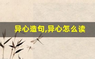 异心造句,异心怎么读,异心的意思,异心的组词
