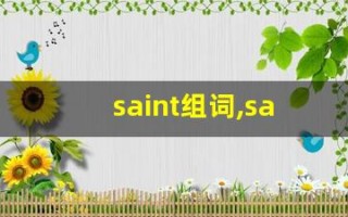 saint组词,saint中文翻译,saint造句,saint的发音