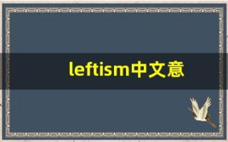 leftism中文意思,leftism中文翻译,leftism用法及例句,leftism语法