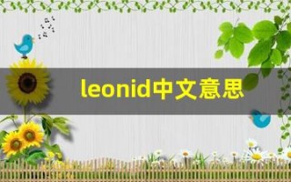 leonid中文意思,leonid中文翻译,leonid用法及例句,leonid语法