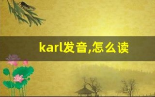 karl发音,怎么读,karl什么意思,karl例句用法