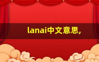 lanai中文意思,lanai中文翻译,lanai用法及例句,lanai语法