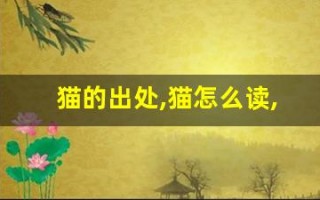 猫的出处,猫怎么读,猫的意思,猫的拼音